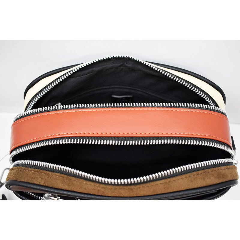 Black and White Zebra Print Single-Shoulder Crossbody Mini Bag