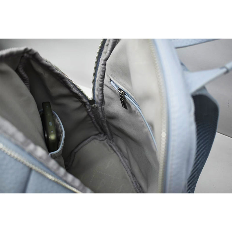 Casual and versatile soft leather women's backpack