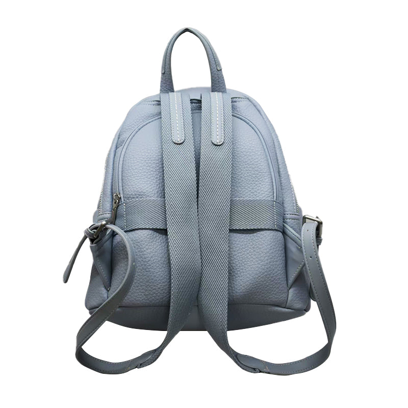 Casual and versatile soft leather women's backpack