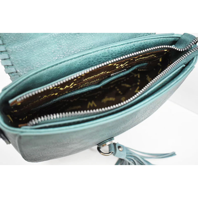 Bohemian-Style Vintage Flip-Top Crossbody Mini Bag