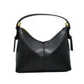 British-style black patchwork mini handbag