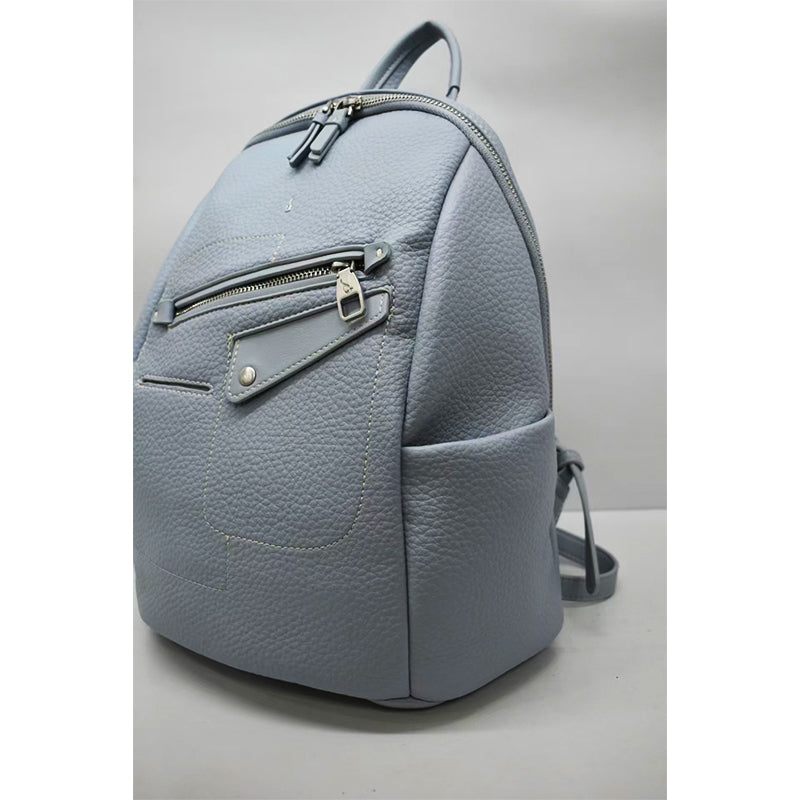 Casual and versatile soft leather women's backpack